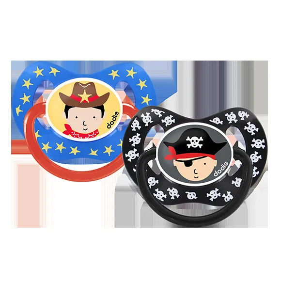 DODIE SET 2 SUZETE ORTODONTICE +18LUNI DUO FIZIO BAIETI PIRAT/COWBOY P50