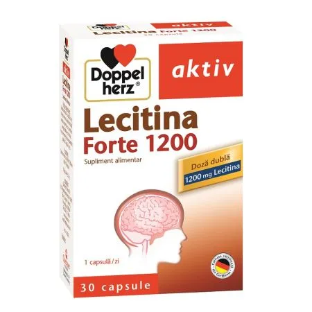 Lecitina Forte 1200 pentru ajutarea creierului, 30 capsule, Doppelherz