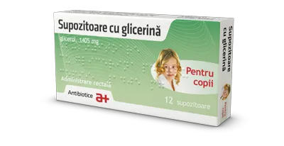 Supozitoare cu glicerina pentru copii x 12 supozitoare ANTIBIOTICE SA