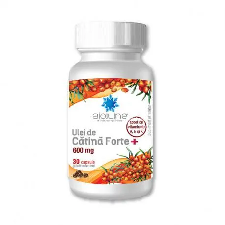 BioSunLine Ulei catina forte 600mg, 30 capsule