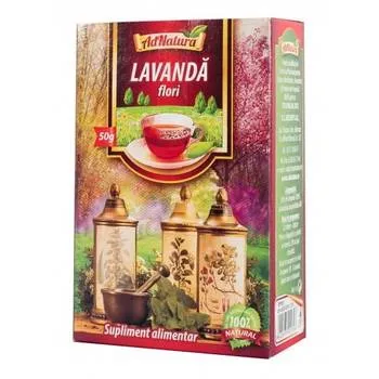 Ceai de flori de lavanda, 50g, AdNatura