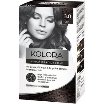 Vopsea de par Kolora 3.0 Deep Brown, 50ml, Aroma