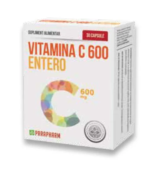 Vitamina C 600mg Entero x 30cps (Parapharm)