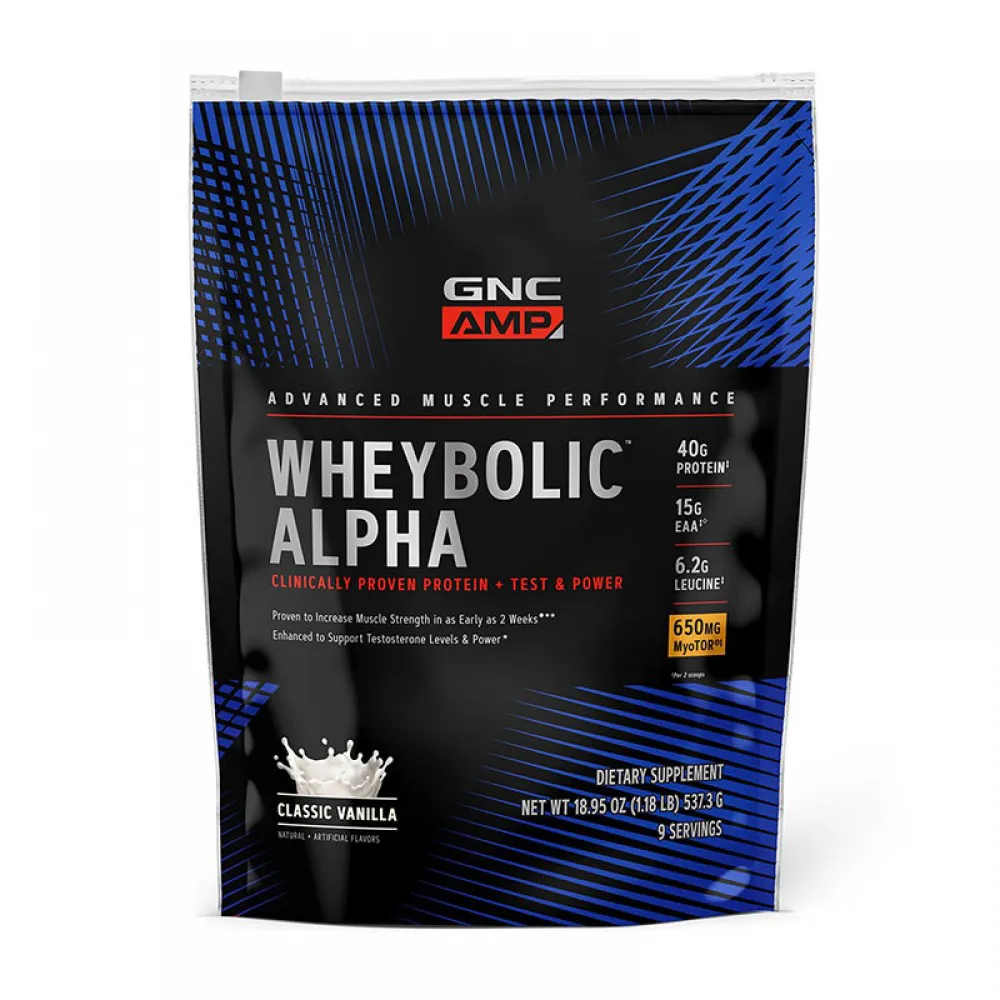 AMP Wheybolic Alpha Proteina cu aroma de vanilie (594 grame), GNC