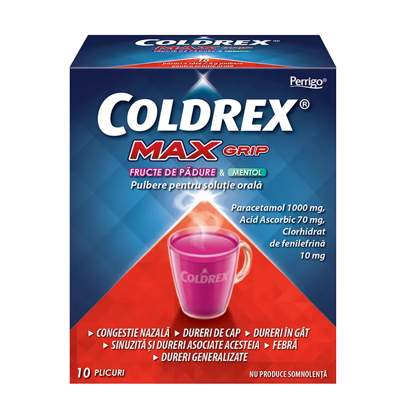 COLDREX MAXGRIP FRUCTE DE PADURE   MENTOL x 10