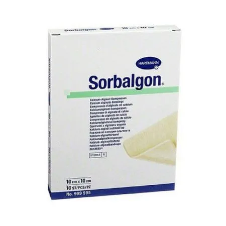 Sorbalgon 10x10cm pansament hidroactiv 10buc