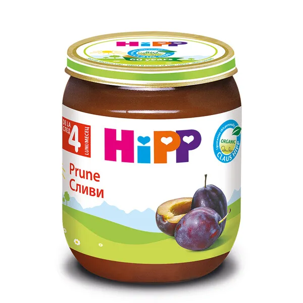 HIPP Prune BIO 4luni+, 125 g