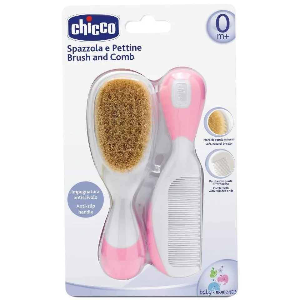 CHICCO 66003.31 SET COPII PIEPTAN + PERIE PAR NATURAL CULOARE ROZ