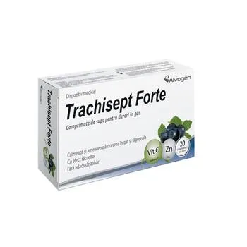 Trachisept Forte cu Vit C si Zn, 20 comprimate, Labormed