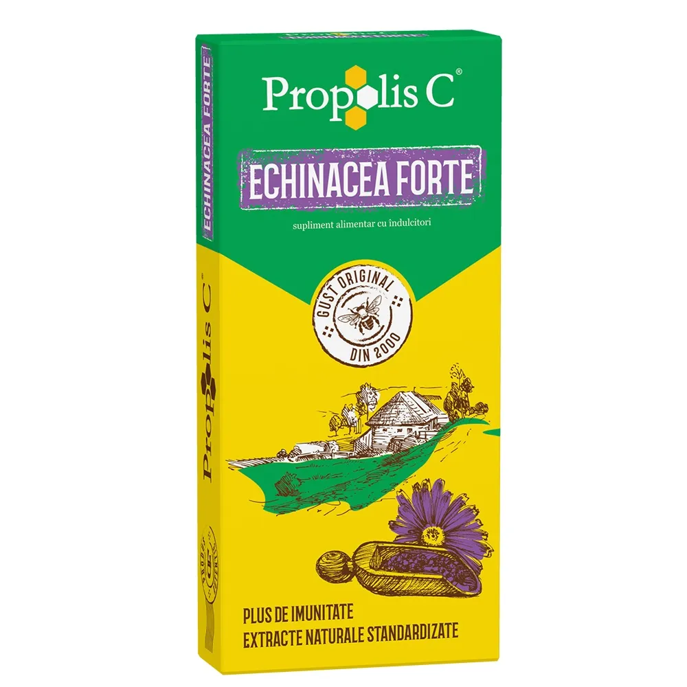 Propolis C + Echinaceea Forte, 30 comprimate, Fiterman