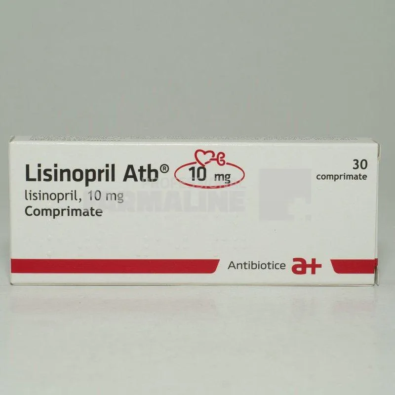 LISINOPRIL ATB 10 MG x 30 COMPR. 10mg ANTIBIOTICE SA