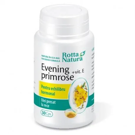 ROTTA NATURA Evening Primrose + Vitamina E, 30 capsule