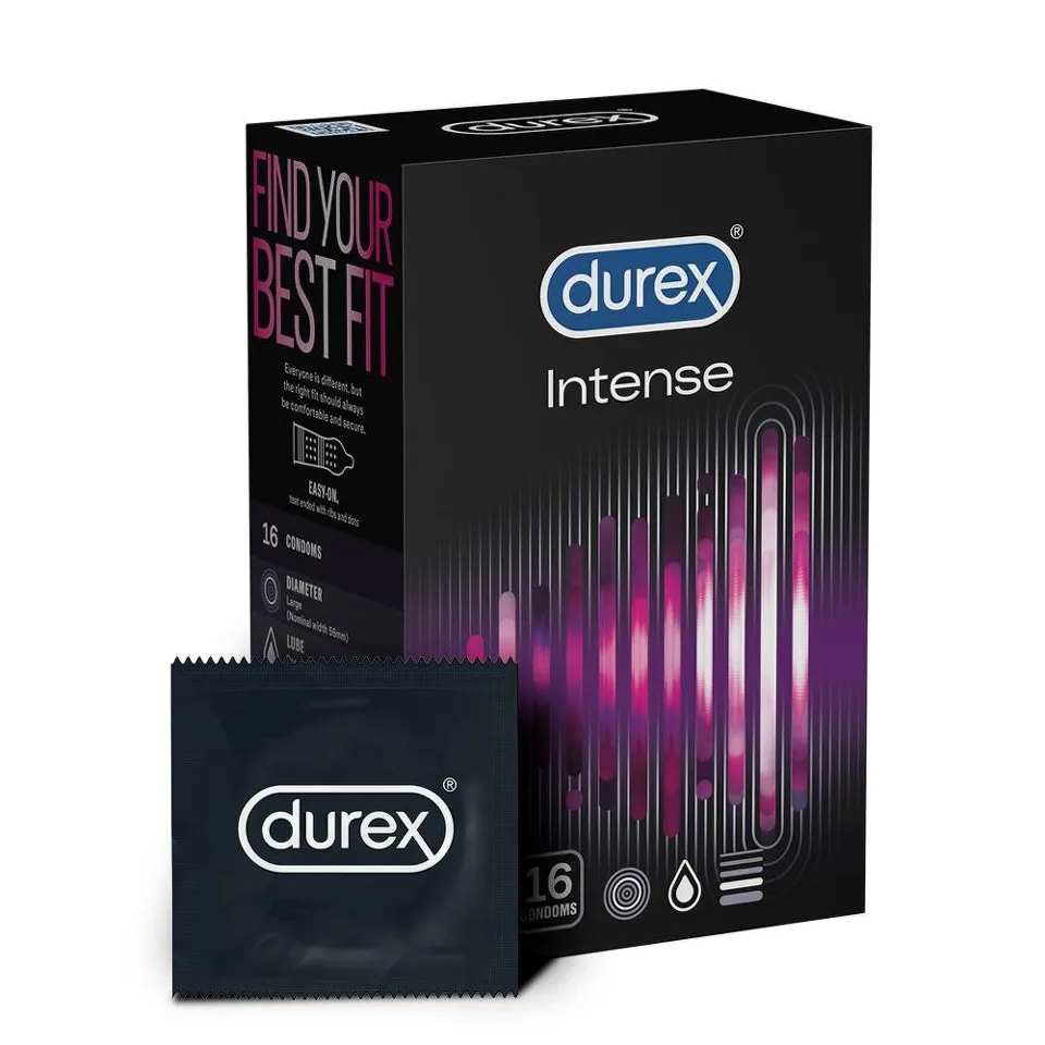 DUREX PREZERVATIVE INTENSE ORGASMIC 16 BUCATI