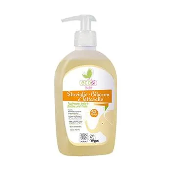 Solutie detergent pentru biberoane si vesela, 500ml, Ecosi Baby