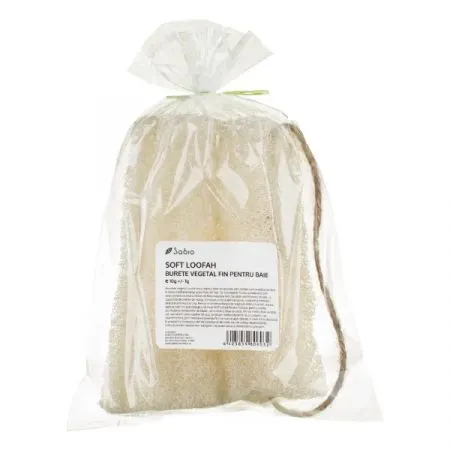 Burete vegetal fin pentru baie Soft Loofah, Sabio