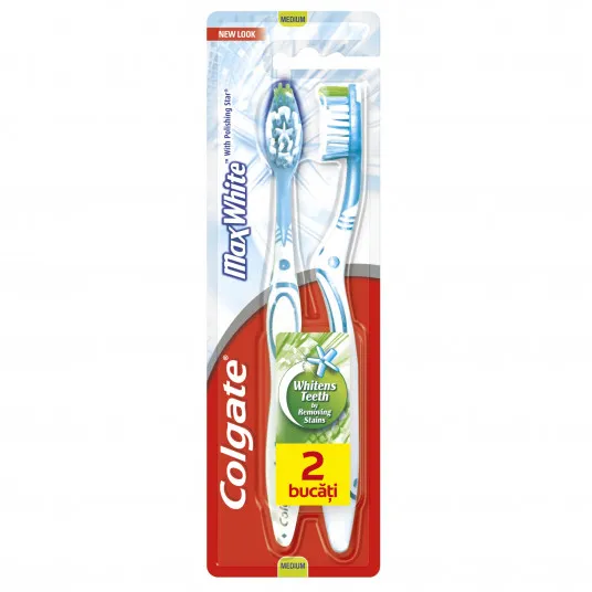 Colgate Periuta de dinti Max white x 2 bucati