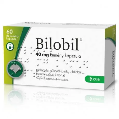 Bilobil forte 40 mg, 60 capsule, ajutor pentru memorie, concentrare