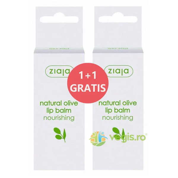 Ziaja Balsam buze natural olive x 10 ml (1+1 gratuit)