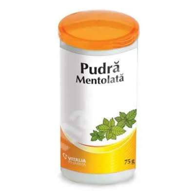 Pudra mentolata, 75 g, Vitalia