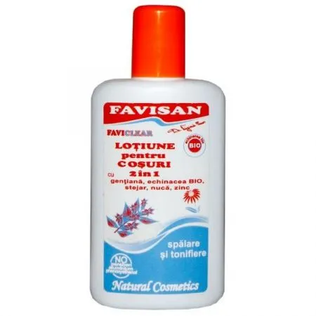 Lotiune pentru cosuri 2 in 1, FaviClear, 70 ml, Favisan