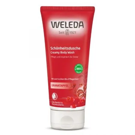 Lotiune regeneranta de dus cu rodie, 200 ml, Weleda