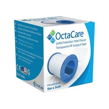 Banda adeziva cu suport de plastic, 5cmx5m, Octacare