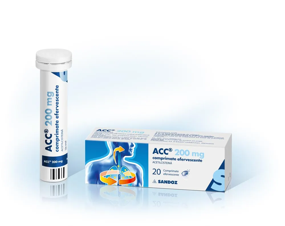 ACC 200mg x 20 comprimate efervescente