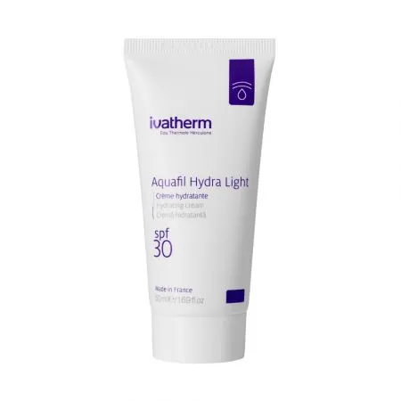 Crema hidratanta pentru fata cu SPF 30 Aquafil Hydra Light, 50 ml, Ivatherm