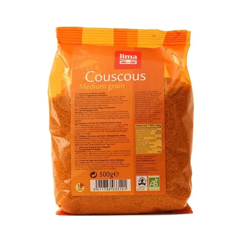 Cuscus din grau dur Bio x 500g (Lima)