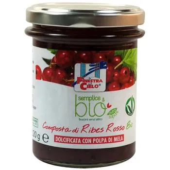 Gem coacaze rosii Bio, 220g, La Finestra Sul Cielo