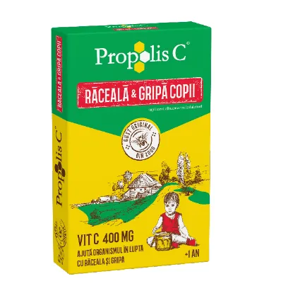 Propolis C raceala și gripa kids +1an, 8 plicuri, Fiterman