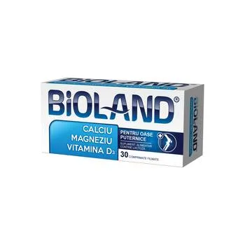 Calciu Magneziu cu vit. D3 Bioland, 30 comprimate, Biofarm