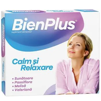 Bien Plus Calm si Relaxare, 10 capsule, Fiterman