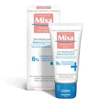 Crema hidratanta reechilibranta 24h pentru ten normal si mixt Balancing, 50ml, Mixa