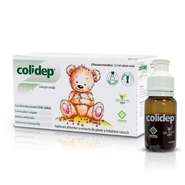 Colidep solutie orala 5,5ml x 8 doze (Dr. Phyto)
