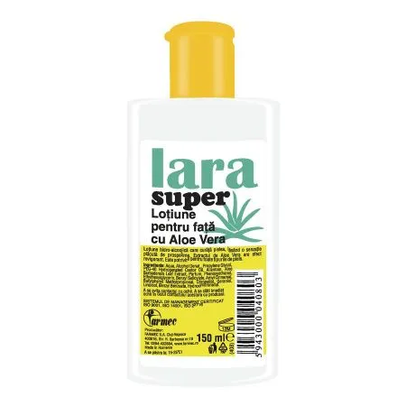 Lotiune pentru fata cu aloe vera Lara Super, 150 ml, Farmec