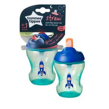 Cana cu pai ONL Racheta Verde 7 luni+, 230ml, Tommee Tippee