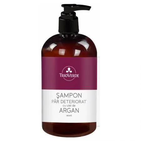 Sampon par deteriorat cu ulei de argan, 250 ml, Trio Verde