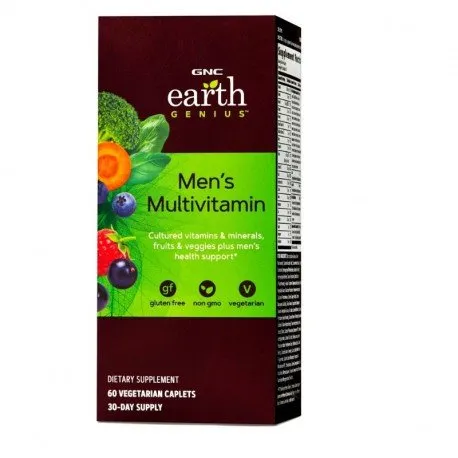 GNC Earth Genius, Multivitamine barbati, 60 tablete