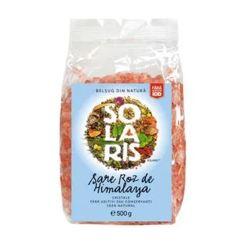 Sare roz de Himalaya Cristale, 500g, Solaris