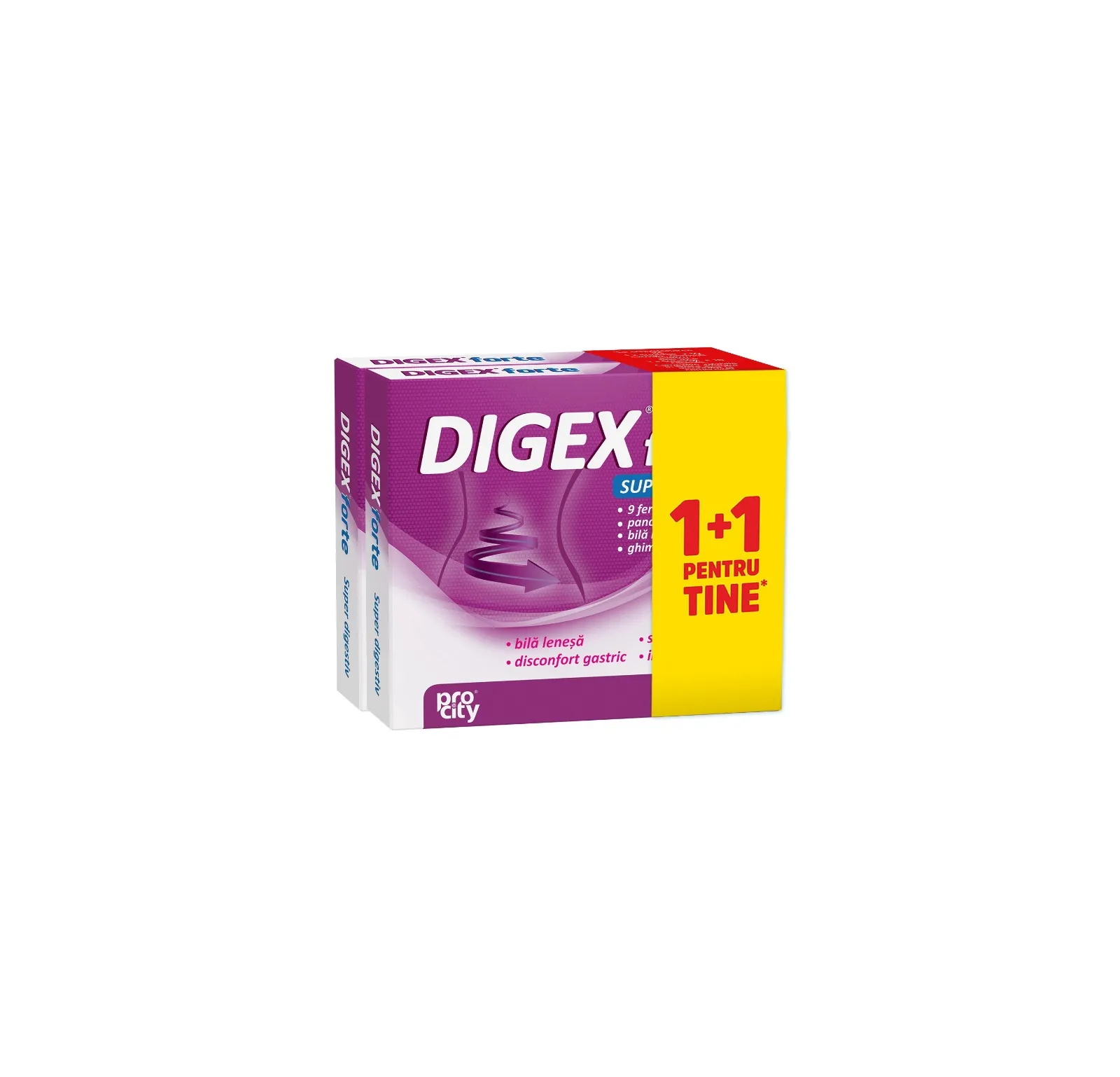 Digex forte x 10 capsule 1+1 cadou