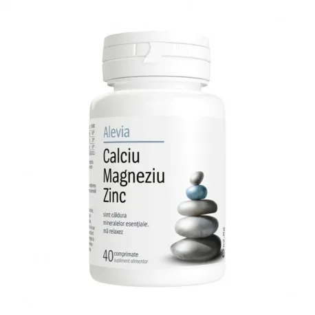 Alevia CALCIU MAGNEZIU ZINC, 40 capsule