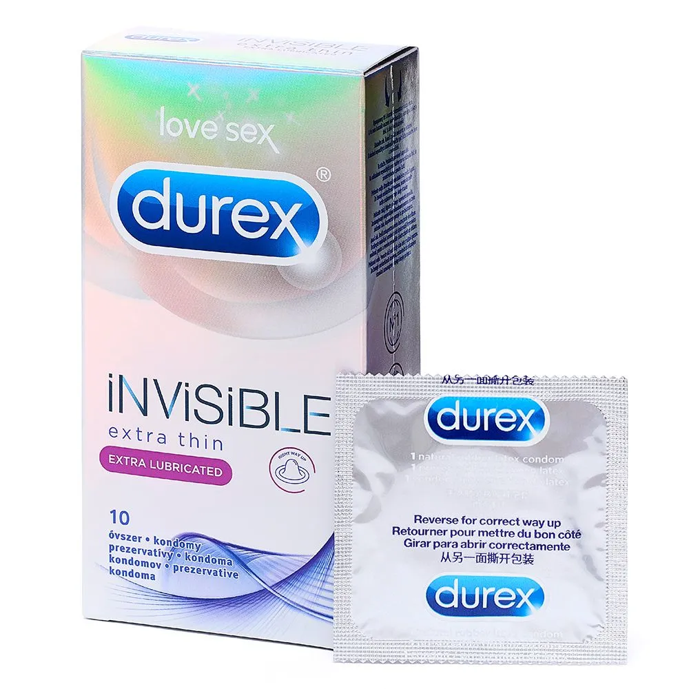 DUREX INVISIBLE EXTRA LUBRICATED X 10 PREZERVATIVE PACHET