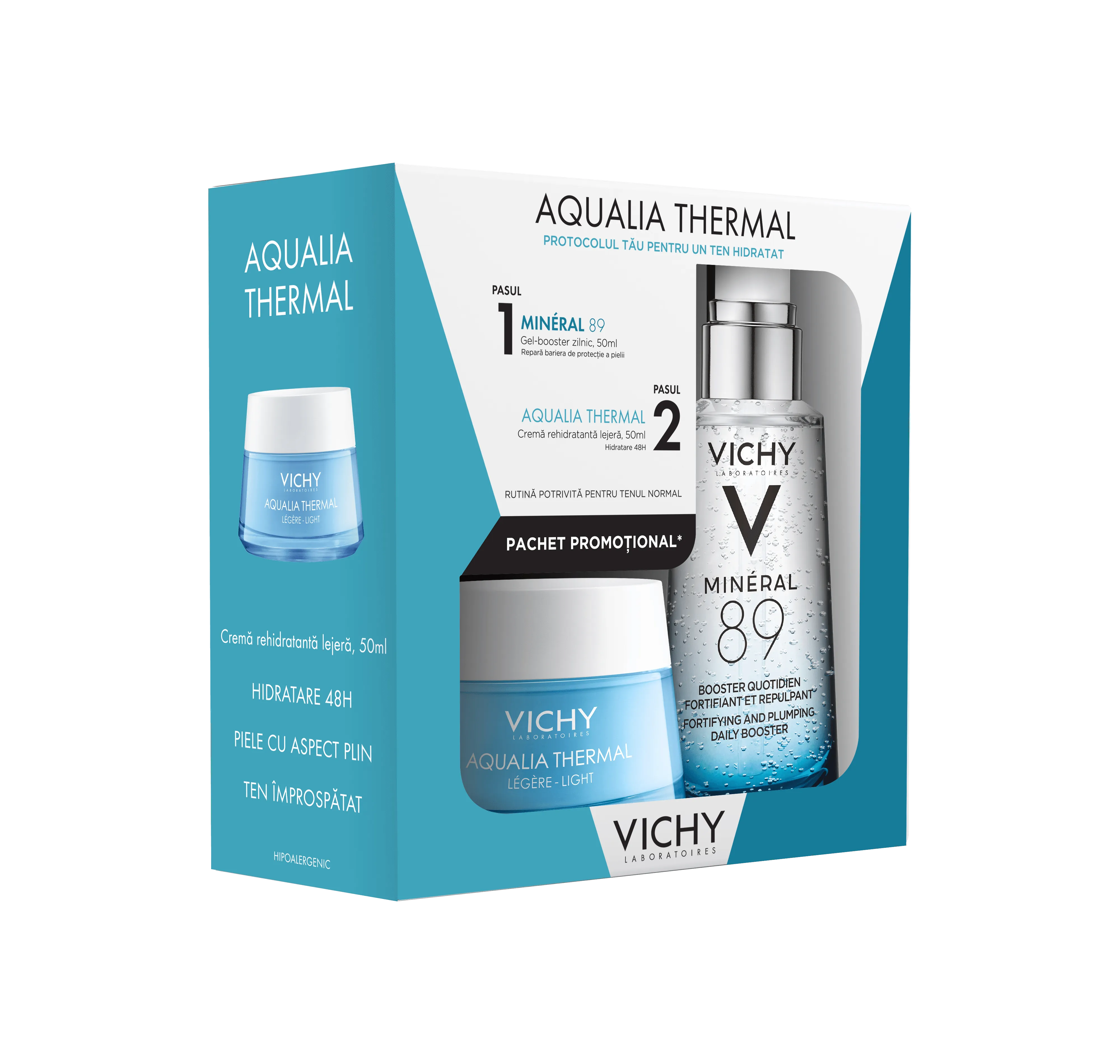 Aqualia Thermal Legere PN, 50ml + Mineral 89 Gel booster, 50ml, Vichy