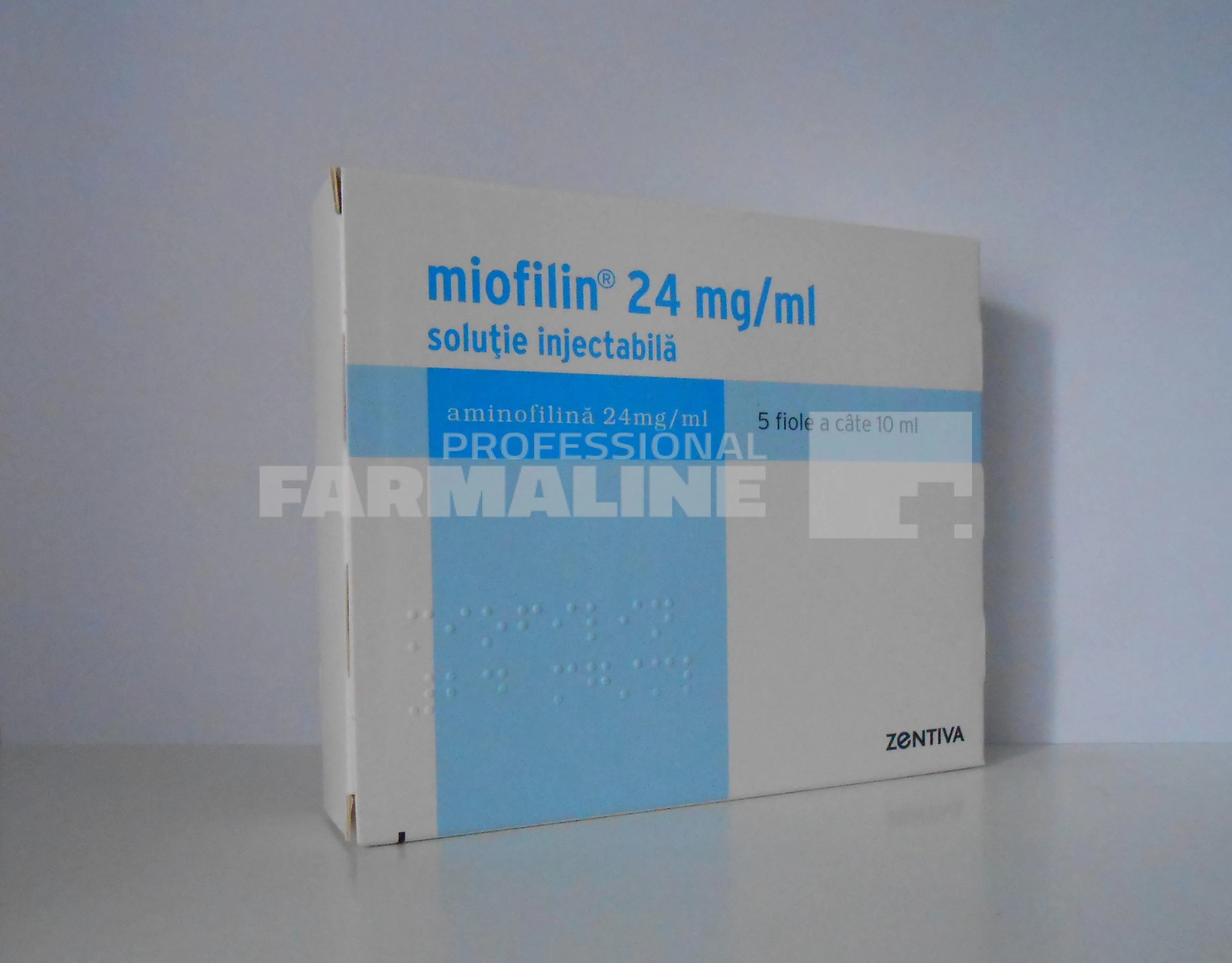 MIOFILIN 24mg/ml x 5 SOL. INJ. 24mg/ml ZENTIVA S.A.