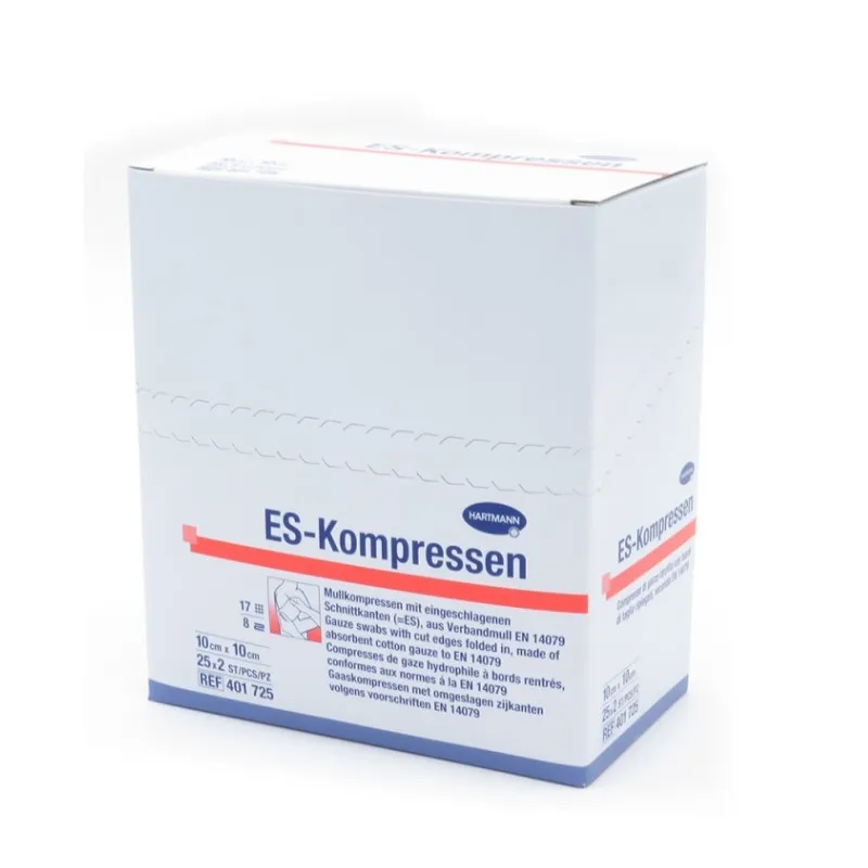 HARTMANN Es-Kompressen Comprese sterile in 8 straturi, 10cm x 10cm, 25 bucati