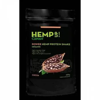 Power shake proteic de canepa si cacao ECO, 300g, Canah