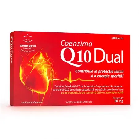 Coenzima Q10 Dual 60mg, 30 capsule, Good Days Therapy