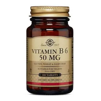 Vitamina B6 50mg, 100 tablete, Solgar