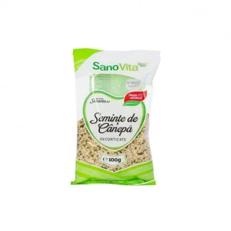 Sanovita Seminte de canepa decorticate, 100 g